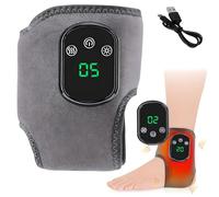 3-in-1 Foot Massager, Cordless Ankle Massager with 3 Vibration Mode and 5 Heat Leavel, Portable Feet Heating Pad for Plantar Fasciitis, Heel Pain & Foot Fatigue