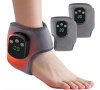 3-in-1 Foot Massager, Electric Massager, Leg Massager for Pain and Circulation, Cordless Ankle Massager with 5 Heat Settings for Ankl E, Heel, Sole 2PCS