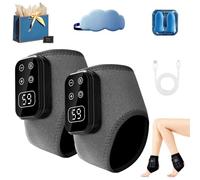 3 in 1 Foot Massager Pair, Aging Feet Massager with Triple Therapy (Heat, Vibration & Red Light), Triple Therapy Foot Massager for Pain Relief, Circulation & Muscle Fatigue (Gray, 2pcs)