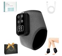 3 in 1 Foot Massager Pair, Triple Therapy Foot Massager with Heat, Vibration & Red Light for Aging Feet Massager, Rechargeable Cordless Electric Foot Massager for Pain Relief (Gray, 1pc)