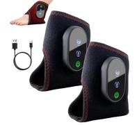 3 in 1 Foot Massager, Triple Therapy Foot Massager,3 Temperature & 3 Speed Adjustable,Touch Screen, USB Rechargeable, Relieve Foot Pain, for Home Office,Gifts for Family Parents (Black, 2pcs)