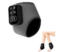 3 in 1 Foot Massager with Heat, Rechargeable Ankle and Heel Massager Pad, 5 Massage Modes and 6 Heat Levels, Portable Cordless Foot Massagers for Pain and Circulation (Grey)