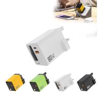 3 in 1 Gan Charger, Scalable 80W Max Fast Charging Module with Retractable Type-C Cable & 2 USB Ports, Perfect For Travel Or Everyday Use Compatible With Phone and Laptops (White)