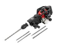 3-in-1 Gasoline Hammer Drilling Machine 32.6CC 2 Stroke Gas Powered Demolition Jackhammer Concrete Breaker Rock Drill 1200W with Chisels