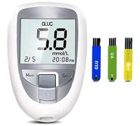 3 In 1 Glucose Uric Acid Total Cholesterol Tester Multi-Function Tester Glucose Monitor Machine Easy-to-Operate Diabete