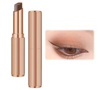 3-in-1 Gradient Eyeshadow Stick,Waterproof Cream Eyeshadow & Pencil with Glitter,Nude Brown Gold Shades for Women,Eye Makeup Stick for Older Skin,#1