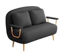 3-in-1 Gray Convertible Sofa Bed for Adults, Ergonomic Design, Adjustable Backrest (6 Positions), High-Density Foam Seating, Perfect for Living Room & Bedroom (190 * 102 * 32cm)