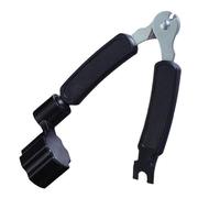 3-in-1 Guitar Tool-String Winder Cutter and Bridge Pin Puller, Multifunctional Guitar Accessories for Acoustic & Electric Guitars Restringing & Repair (Black, 1 PC)