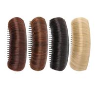 3 in 1 Hair Bump Insert Tool With Volume Base and Invisible Clip - Bun Styling Pad Comb