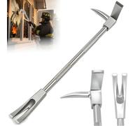 3 in 1 Halligan Bar Tool, Forged Steel Nail Puller with Axe Head and Spike Fork for Fire Rescue and Demolition
