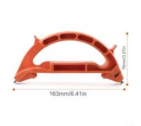 3-in-1 Handheld Sharpener Tool for Pruning Shears, Scissors, Axes and Hatchets with Ergonomic Handle and Finger Guard, Orange