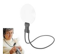 3 in 1 Hands Free Magnifying Glass with Led Light, Flexible Magnifying Glass for Reading, DIY Free Rotating Neck Wear Magnifier for Sewing, Cross Stitch, Repair (Gray 1pcs)