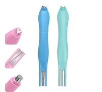 3-in-1 Heart Magnet for Cat Eye Gel Polish, Heart Shape Round Line Shape Nail Art Magnet Pen,French Tip Helper,Double-Head Detachable,for DIY Nails Salon Decoration ,2PCS-C
