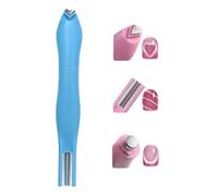 3-in-1 Heart Magnet For Cat Eye Gel Polish,Heart Shape Round Line Shape Nail Art Magnet Pen, Magnetic Nail Art Tool For Cat Eye for Nails (Blue)