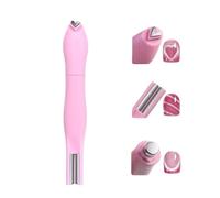 3-in-1 Heart Shape Round Line Shape Nail Art Magnet Pen, Heart Magnet for Cat Eye Gel Polish, Upgrade Magnetic Nail Art Tool, French Tip Decoration Tool, for DIY Home Salon (Ross)