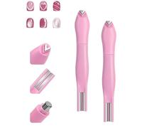 3 in 1 Heart Shape Round Line Shape Nail Art Magnets Pen - Upgrade Heart Shape Round Line Shape Nail Art Magnet Pen,Magnetic Nail Art Tool for Stunnings Cat Eyes Effect (Pink*2)