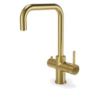 3-In-1 Hot Water Kitchen Tap With Tank & Filter, Brushed Brass - Sia Hwt3Br