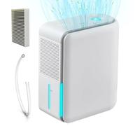 3 In 1 Humidifier Dehumidifier Combo With Air Filtration, Humidifiers Dehumidifier For Home Bedroom With Drain Hose Humidity and Temperature Display,4 Modes,7 Color LED Lights,Timer Set