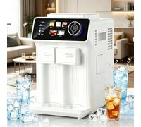 3-in-1 Ice Maker, Countertop Machine with 15kg Daily Output, 5 Dispensing Modes for Milk, Honey, Coffee, Cola, Cocktail, 48dB Quiet for Home Parties (Gun gray)