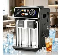 3-in-1 Ice Maker, Countertop Machine with 15kg Daily Output, 5 Dispensing Modes for Milk, Honey, Coffee, Cola, Cocktail, 48dB Quiet for Home Parties