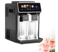 3-in-1 Ice Maker Slush Machine, High Output 15kg/24h, 5 Dispensing Modes for Milk, Honey, Coffee, Cola, Cocktail, 48db Quiet Operation, Ideal for Coffee Shops and Parties