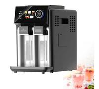 3-in-1 Ice Maker Slush Machine, High Output 15kg/24h, 5 Dispensing Modes for Milk, Honey, Coffee, Cola, Cocktail, 48db Quiet Operation, Ideal for Coffee Shops and Parties (Gun gray)