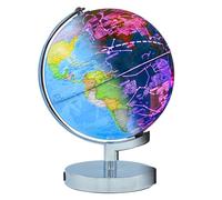 3-in-1 Illuminated World Globe for Children and Adults with Constellation Map, Color Changing Lamp for Learning & Education, Night Light for Kids Room and Desk Decor