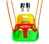 3-in-1 Infant to Teenager Upgrade Version Collapsible Swing Set with Snap Hooks for Home Garden Patio Indoors Outdoors Play(Green Chair+Swing Hanging Kit)