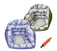 3-in-1 Inflatable Pool Lounge Chair, Adult Water Sofa Float with Cup Holder Blow up Floating Hammock Pool Noodles Heavy Duty Beach Accessories Outdoor Games for Parties Summer Vacation (MIX 2PC)