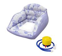 3 In 1 Inflatable Pool Lounge Chair with Cup Holder & Backrest Adult Water Sofa Float with Cooling Mesh Seat Portable Water Hammock Flat Float Party River Cruiser