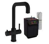 3 in 1 Instant Boiling Hot Water Dispenser Kitchen Sink Mixer Tap with Tank & Filter (Matte Black)