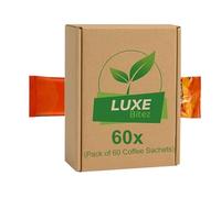 3 in 1 Instant Coffee Caremel Sticks, Original Flavor, Single-Serve Sachets, Rich & Creamy Coffee Powder, Just Add Hot Water, Travel-Friendly Pack of 60 | Compatible For Nescafe By Luxe Bitez