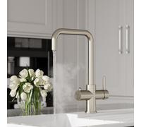 Balterley 3in1 Instant Hot Water Kitchen Sink Tap Tank Filter Brushed Steel in Silver Balterley Silver