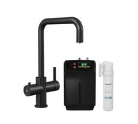 3 in 1 Instant Hot Water Kitchen Sink Tap Tank Filter Matt Black Balterley Black One Size
