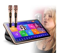 3-in-1 Karaoke Machine with 18.5" Touchscreen, 2 Wireless Microphones, Cloud Song Updates & Lyrics Display for Home Party & Bar