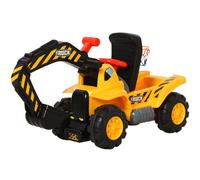 3-In-1 Kids Ride-On Tractor Scooter w/ Storage Basketball Net 3-8 Yrs HOMCOM