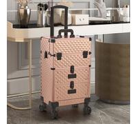 3 in 1 Large Cosmetic Trolley Case on Wheels