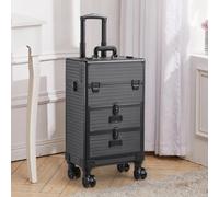 3 in 1 Large Cosmetic Trolley Case on Wheels