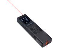 3-in-1 Laser Distance Meter with Angle Measure, Backlit LCD, 60M, Black