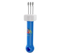 3-in-1 Latch Hook Tool - Crochet & Knitting Binding-Off & Edging (Blue)