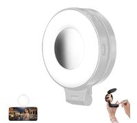 3-in-1 Magnetic Beauty Selfie Light for Phones, 2025 New 3 Light Modes 360° LED Ring Light with Mirror & Camera Grip - Portable Creator Kit for Selfies/Makeup/Photography(White)