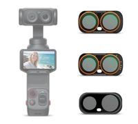 3-in-1 Magnetic Insta 360 Luna Filter Set (VND, CPL, Mist). 1 mm Ultra Thin ND Filter Made of HD Glass, Creator Accessories Compatible with Pocket 4