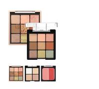 3-in-1 Makeup Palette 9-Shade Eyeshadow Highlighter And Blush a Multi-purpose Contouring Palette for a Radiants Finish That Blends Smoothly (02)