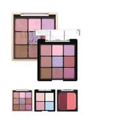 3-in-1 Makeup Palette 9-Shade Eyeshadow Highlighter And Blush a Multi-purpose Contouring Palette for a Radiants Finish That Blends Smoothly (01)