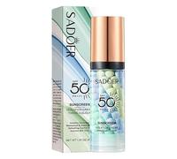 3 In 1 Makeup Primer SPF50+ P Sunscreen Isolation Cream, One Step Colour Corrector Oil Control Tinted Moisturiser Base