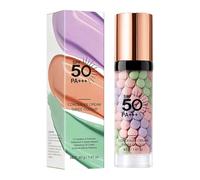3 In 1 Makeup Primer with SPF 50,Sunscreen Isolation Cream,One Step Color Corrector Primer,Oil Control Moisturizing Makeup Base,Pore Minimizer & Skin Tone Correcting,Long Lasting Waterproof (1PC)