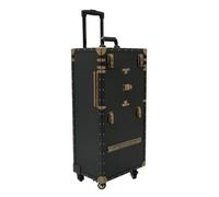 3 in 1 Makeup Trolley Hairdressing Tool Organiser Case with Scissor Clip and Mesh Bag - Ideal Storage Solution for Hair Styling Tools - for Professionals in Salons (Black)