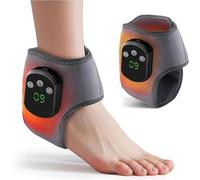 3-in-1 Massager for Feet - Heated Foot & Relief Device Helps Improve Swollen, Cordless Electric Heated Ankle Wrap - Perfect for Tired Legs Or Post-Workout Recovery