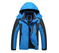 3-in-1 Men's Jacket - Lightweight all season down jacket, waterproof raincoat, breathable - suitable for cold weather men's jacket waterproof coefficient 3000mm (Color : Blue, Size : XXXXXL)