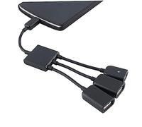 3 in 1 Micro USB Hub Adapter Cable for Otg Devices